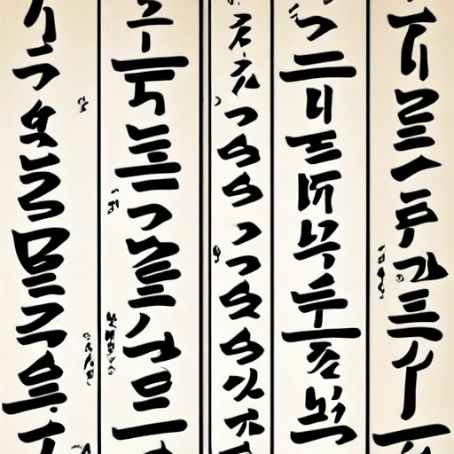 Image similar to kanji hangul fusion script