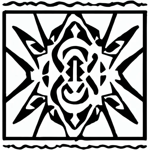 Image similar to symmetric. small symmetry, tiny vector tattoo. minimal design, ancient. cuneiform. peace energy hymn