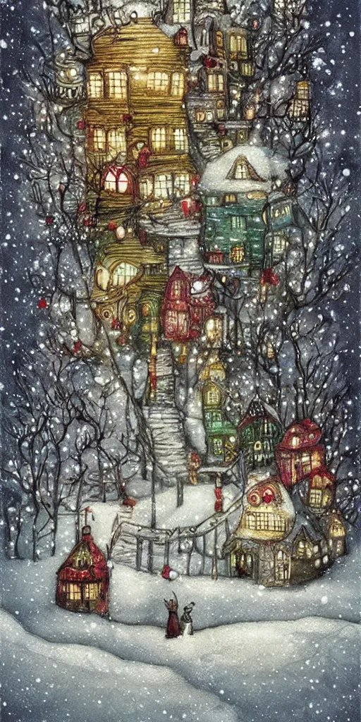 Image similar to a christmas scene by alexander jansson