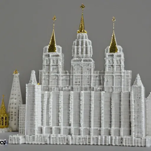 Prompt: kremlin made of sugar cubes. 40mm lens realistic photo shot