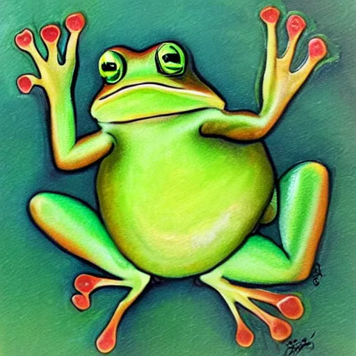 Image similar to cute frog portrait