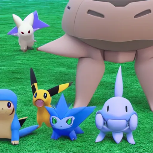 Prompt: new! pokemon that doesn't exist, 3 d rendered