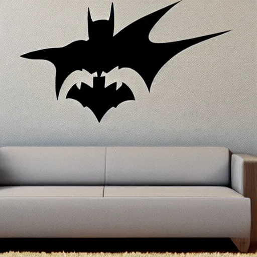 Image similar to die cut sticker of batman breakdancing splatter paint