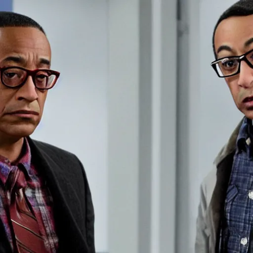 Prompt: gus fring in the big bang theory