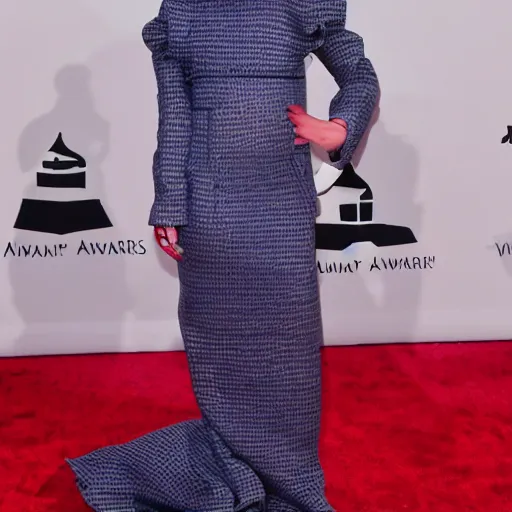 Image similar to Sia Furler red carpet head to toe