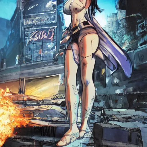 Image similar to tifa lockheart in ghost in the shell!! by masamune shirow