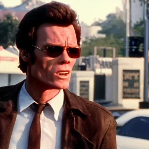 Image similar to Live Action Still of Jerma985 in Dirty Harry, real life, hyperrealistic, ultra realistic, realistic, highly detailed, epic, HD quality, 8k resolution, body and headshot, film still