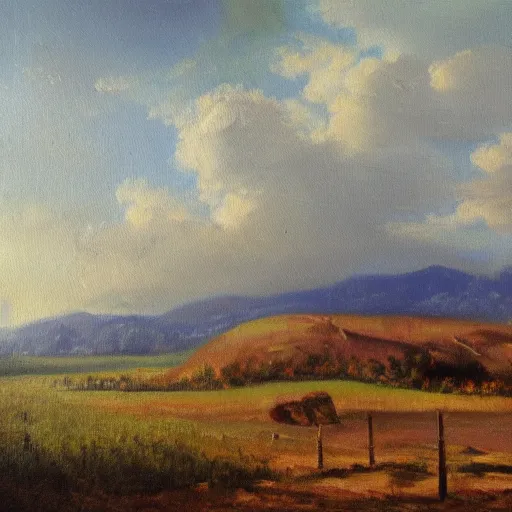 Prompt: a beutiful oil painting of a landscape, landcape