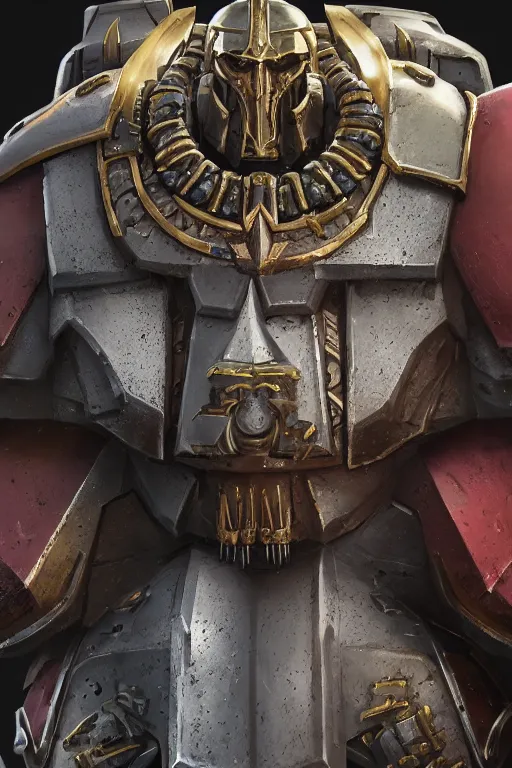 Image similar to armor portrait heros warhammer 4 0 k horus heresy fanart - the primarchs emperor by johannes helgeson animated with vfx concept artist & illustrator global illumination ray tracing hdr fanart arstation zbrush central hardmesh 8 k octane renderer comics stylized