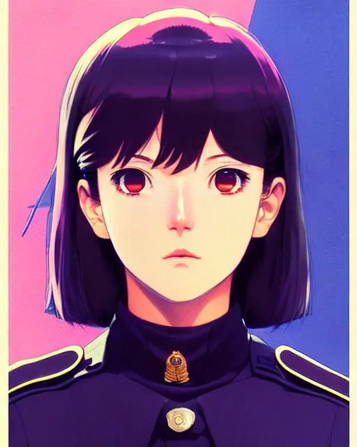 Image similar to police officer | very very anime!!!, fine - face, audrey plaza, realistic shaded perfect face, fine details. anime. realistic shaded lighting poster by ilya kuvshinov katsuhiro otomo ghost - in - the - shell, magali villeneuve, artgerm, jeremy lipkin and michael garmash and rob rey