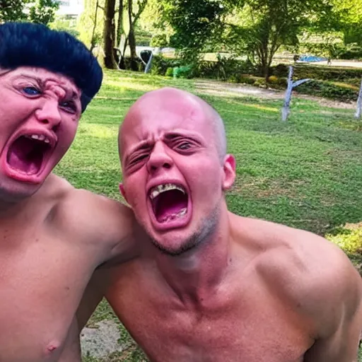 Prompt: extreme silly face championship winning entry, face pulling world tournament 2 0 1 9
