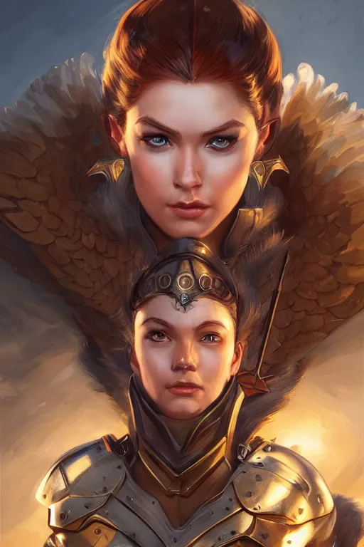 Image similar to amazon valkyrie athena, d & d, fantasy, portrait, highly detailed, headshot, digital painting, trending on artstation, concept art, sharp focus, illustration, art by artgerm and greg rutkowski and magali villeneuve