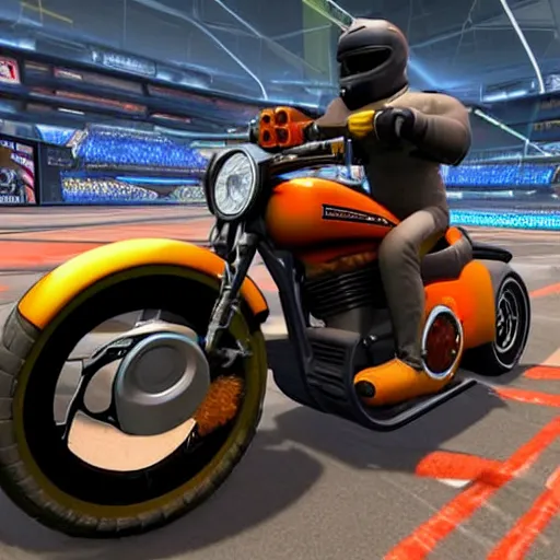 Prompt: a harley davidson a rocket league, high details, 8 k