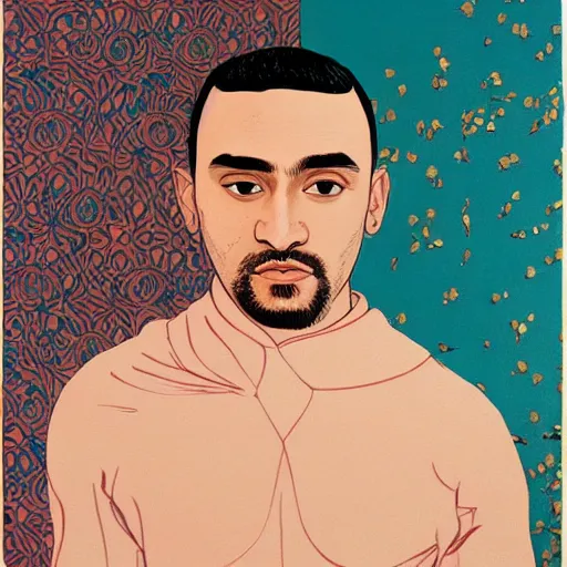 Prompt: painting of dimitri payet very detailled, by artgem, botticelli and victo ngai