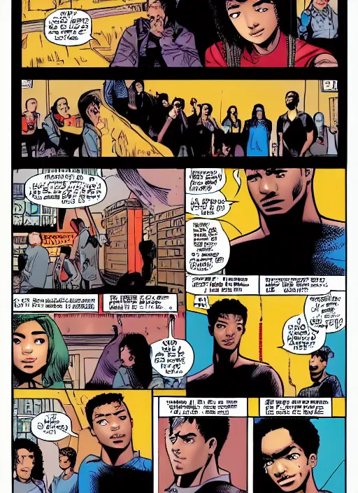 Image similar to justice smith comic 4k high details