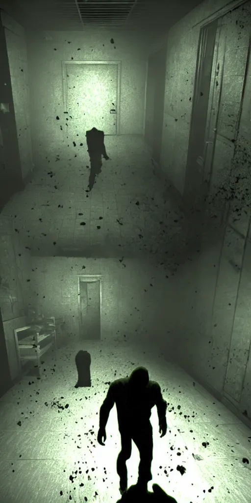 Image similar to cringe outlast horror scene game screenshot