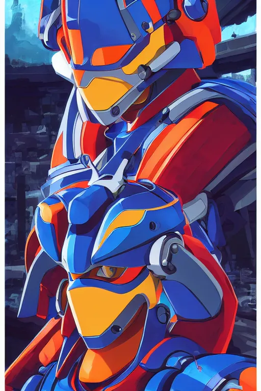 Image similar to robot ninja mask helmet megaman x zero rockman 2 0 2 2 switch game boss legacy collection fanart artsation, art gta 5 comics, behance hd by jesper ejsing, by rhads, makoto shinkai and lois van baarle, ilya kuvshinov, rossdraws global illumination ray tracing