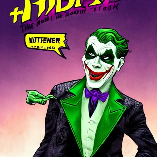 Image similar to the riddler as the joker