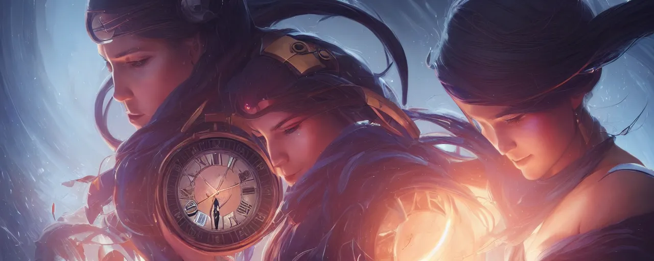 Prompt: time keepers keeping the wheels of time running by magali villeneuve, artgerm, greg rutkowski, digital art, sharp focus, award winning, intrecate details, 4 k,