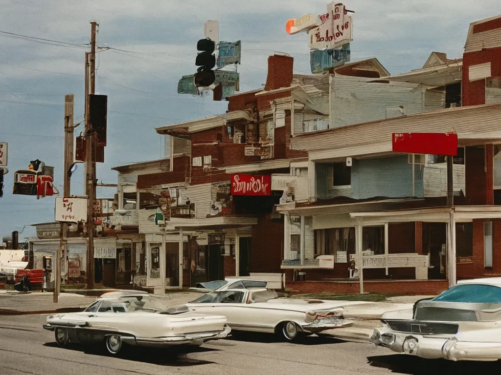 Image similar to kansas street photography by william eggleston and stephen shore