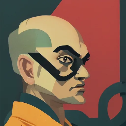 Prompt: Sagat Profile Picture by Sachin Teng, asymmetrical, Organic Painting , Matte Painting, geometric shapes, hard edges, graffiti, street art,:2 by Sachin Teng:4