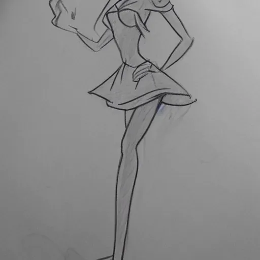 Image similar to milt kahl pencil sketch of victoria justice disney style