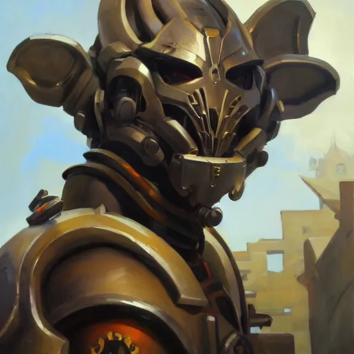 Image similar to greg manchess portrait painting of armored cthulhu as overwatch character, medium shot, asymmetrical, profile picture, organic painting, sunny day, matte painting, bold shapes, hard edges, street art, trending on artstation, by huang guangjian and gil elvgren and sachin teng