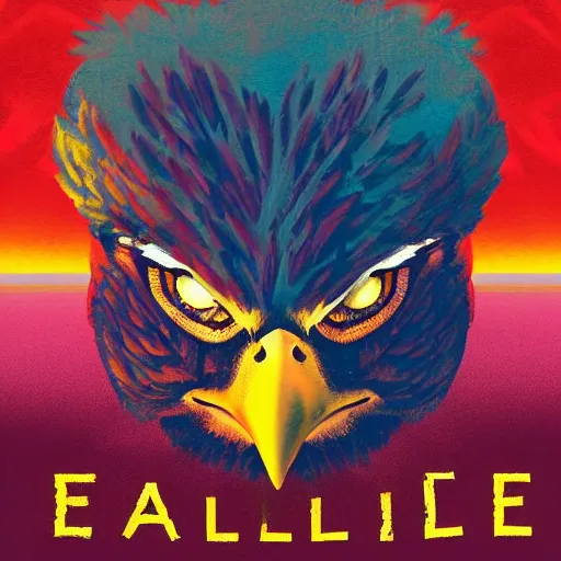 Image similar to eagle album art, poster, cover art, epic, dramatic