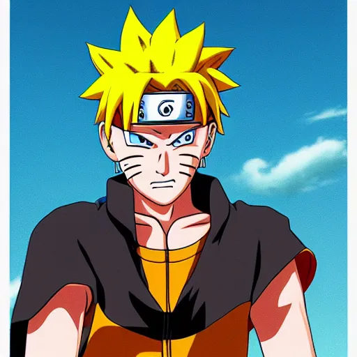 Image similar to naruto uzumaki art by akira toriyama, 4 k, dragon ball artstyle, cel shaded, highly detailed, epic lighting