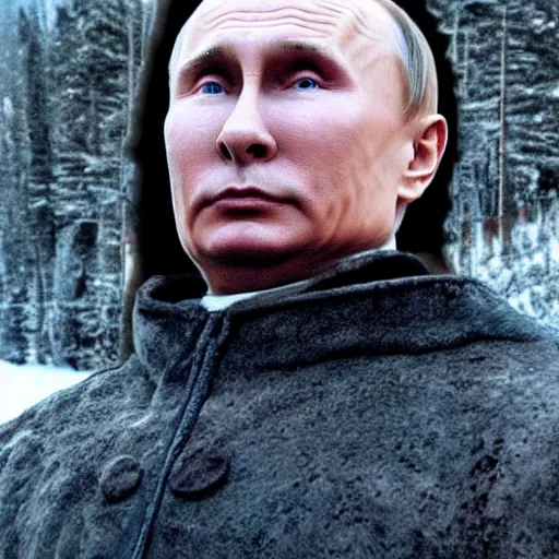 Image similar to Vlamdir Putin as Homelander from the show The Boys, 8k Hyper-realistic