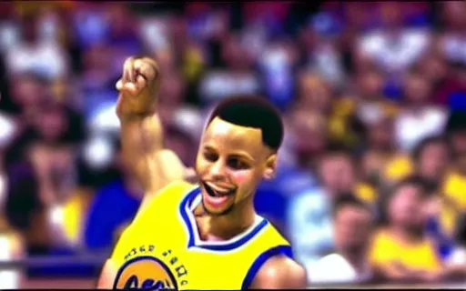 Prompt: a still of steph curry in space jam: a new legacy (2021)