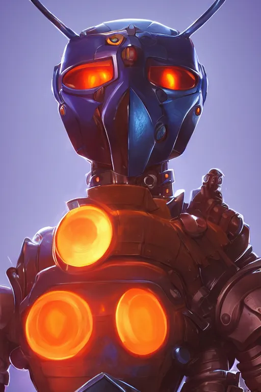 Image similar to epic mask helmet robot ninja portrait stylized as fornite style game design fanart by concept artist gervasio canda, behance hd by jesper ejsing, by rhads, makoto shinkai and lois van baarle, ilya kuvshinov, rossdraws global illumination radiating a glowing aura global illumination ray tracing hdr render in unreal engine 5