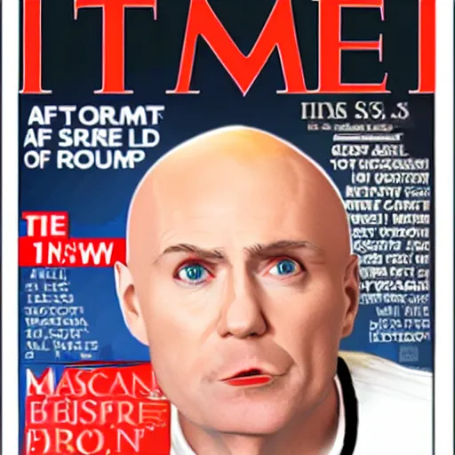 Prompt: Time person of the year: Bald Donald Trump,