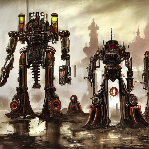 Image similar to adeptus mechanicus