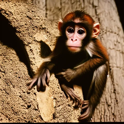 Image similar to cute baby monkey photo, KODAK Ektachrome 100