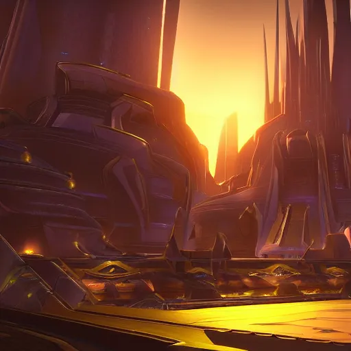 Prompt: protoss structure city, cinematic dramatic lighting, beautiful