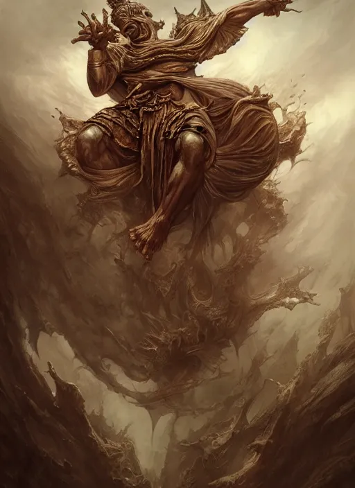 Image similar to god of suffering, elegant, highly detailed, centered, digital painting, artstation, concept art, smooth, sharp focus, illustration, artgerm, tomasz alen kopera, peter mohrbacher, donato giancola, joseph christian leyendecker, wlop, frank frazetta