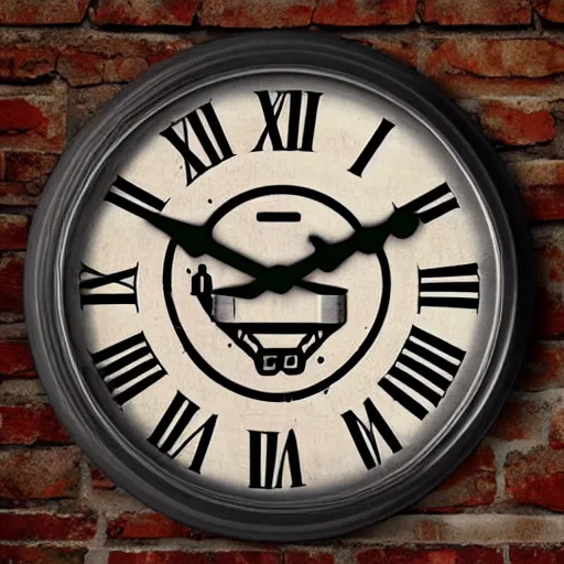 Prompt: retro stream punk clock