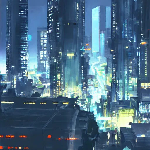 Prompt: makati city 1 0 0 0 years in the future, painting by makoto shinkai, featured on pixiv, deviantart hd