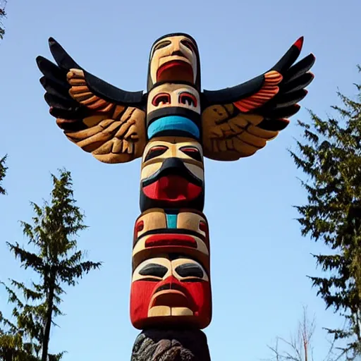 Image similar to totem pole