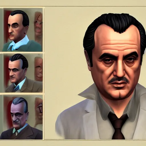 Image similar to Vito Corleone in the Sims 4