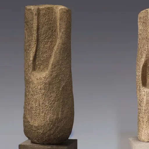 Prompt: a sculpture by brancusi that is inspired by la sagrada familia