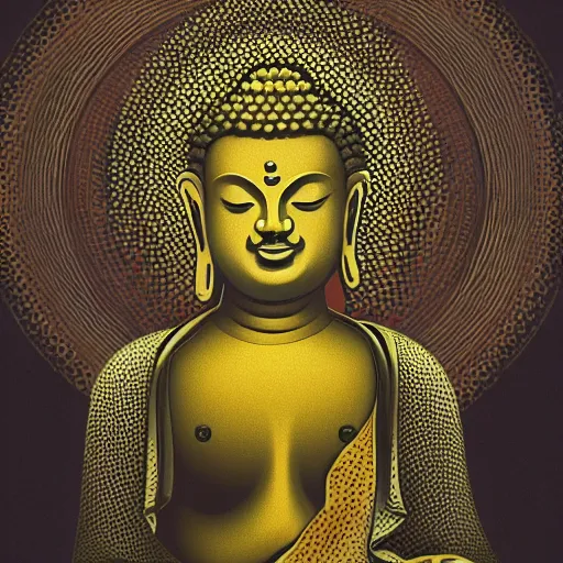 Image similar to Optical illusion of the Buddha