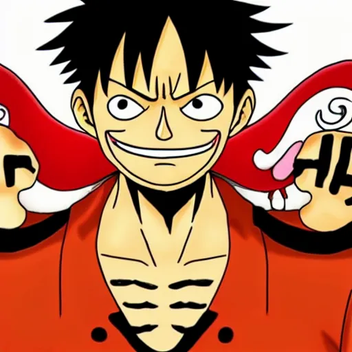 Image similar to luffy with mustache