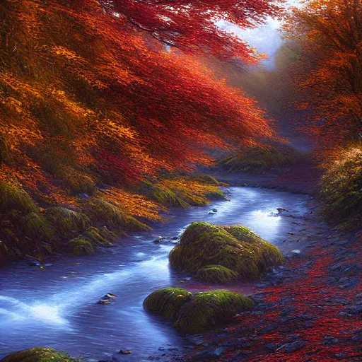 Image similar to beautiful autumnal scottish valley view by tyler edlin