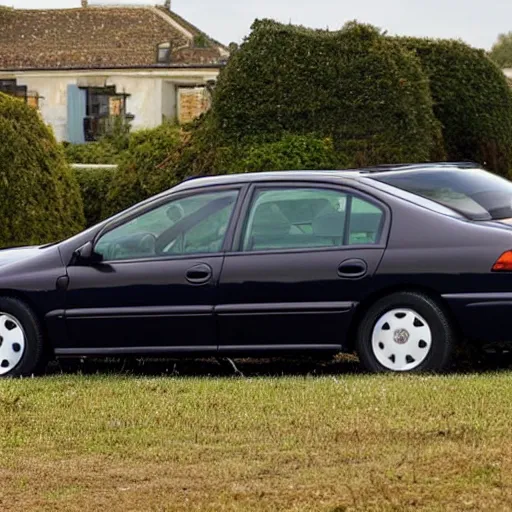 Prompt: Peugeot 406 viewed from far n- 10