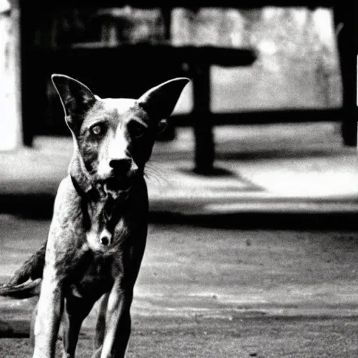 Image similar to the stray dog, by daido moriyama,