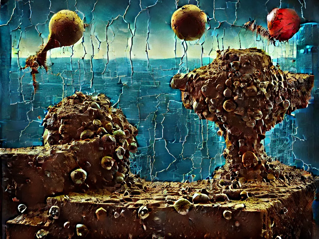 Image similar to highly detailed photo of dissolution of life, trending on deviantart, neo surrealism, sharp focus, a lot of little details, octane, masterpiece, art by max ernst
