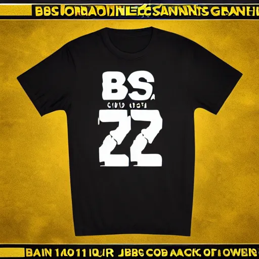 Prompt: basis, 2 0 2 3 senior graduation shirt, clean graphic design, solid black background