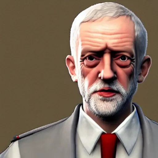 Prompt: jeremy corbyn in a video game, unreal engine